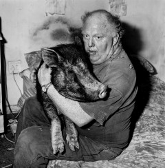 OLD SOURCE Brian with pet pig, 1998 P234 RT